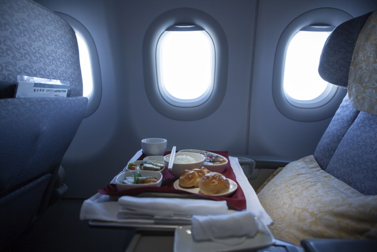It seems impossible to enjoy a good meal when you're on a flight.