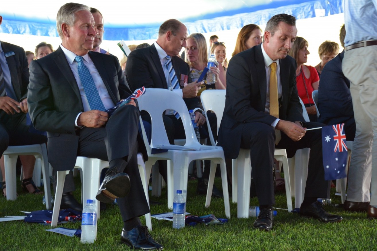 WA premier Colin Barnett and Labor opposition leader Mark McGowan are vying to lead the state. 