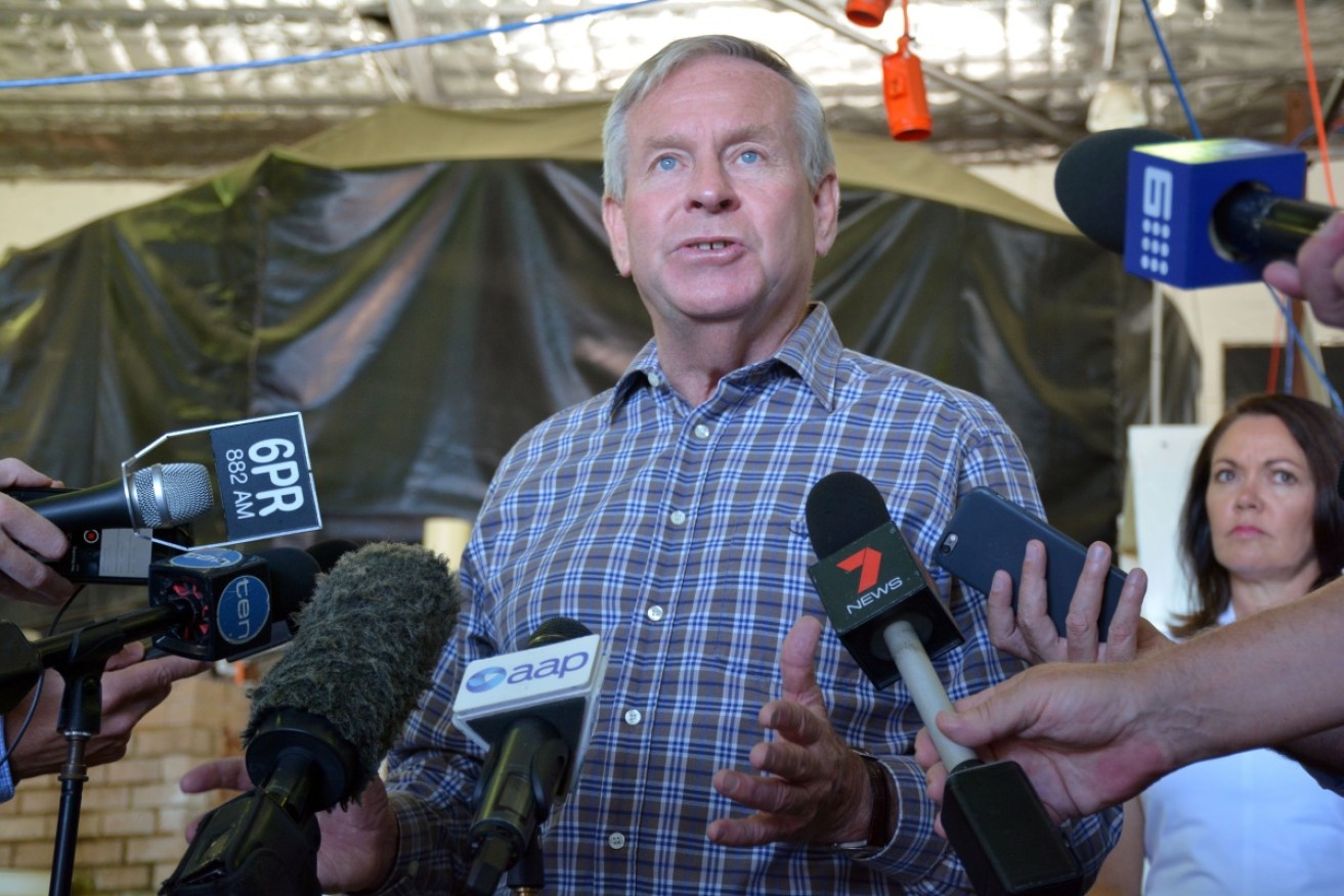 WA Premier Colin Barnett is hoping to win another four years in government. 