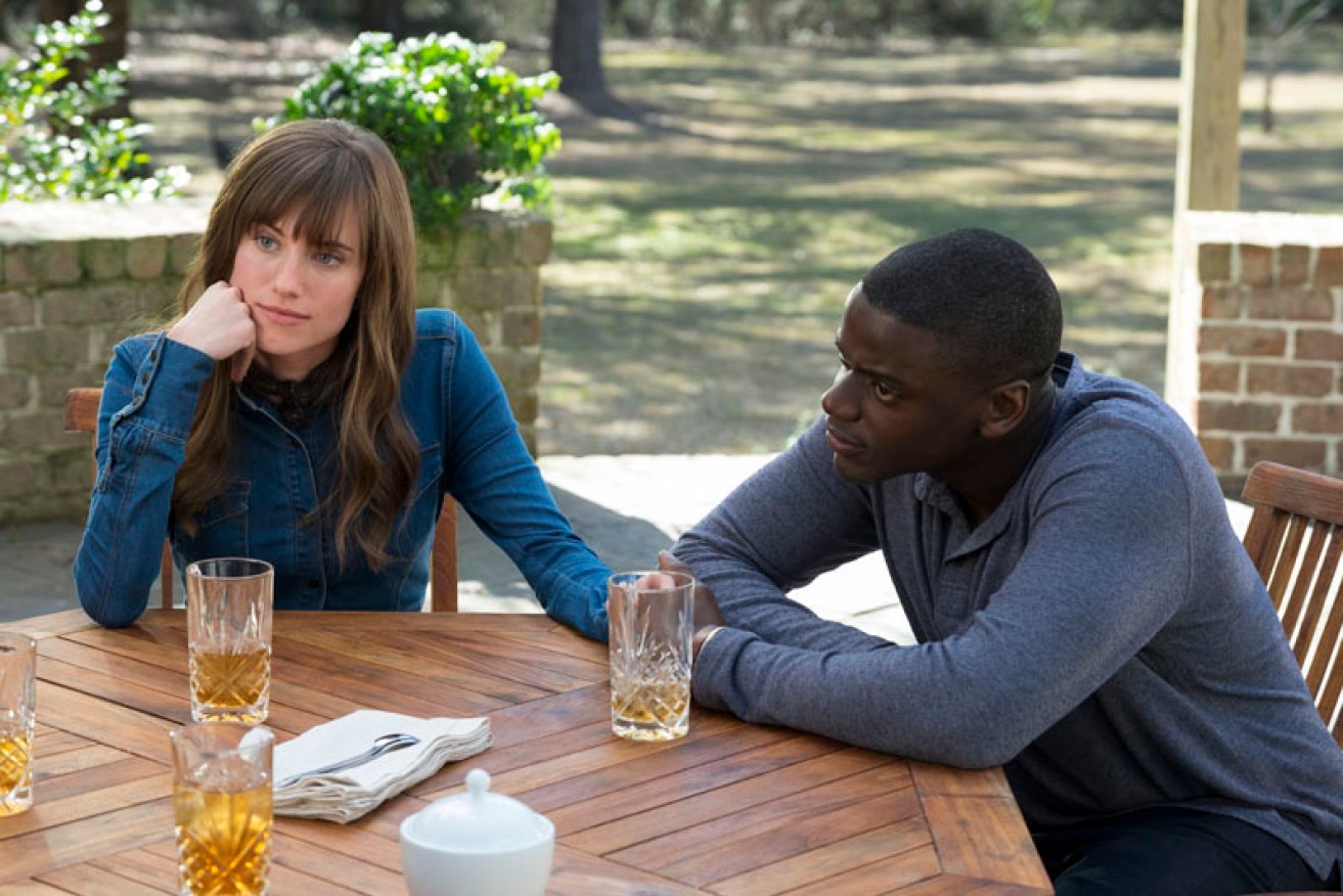 Allison Williams (left) and Daniel Kaluuya star in <i>Get Out</i>.