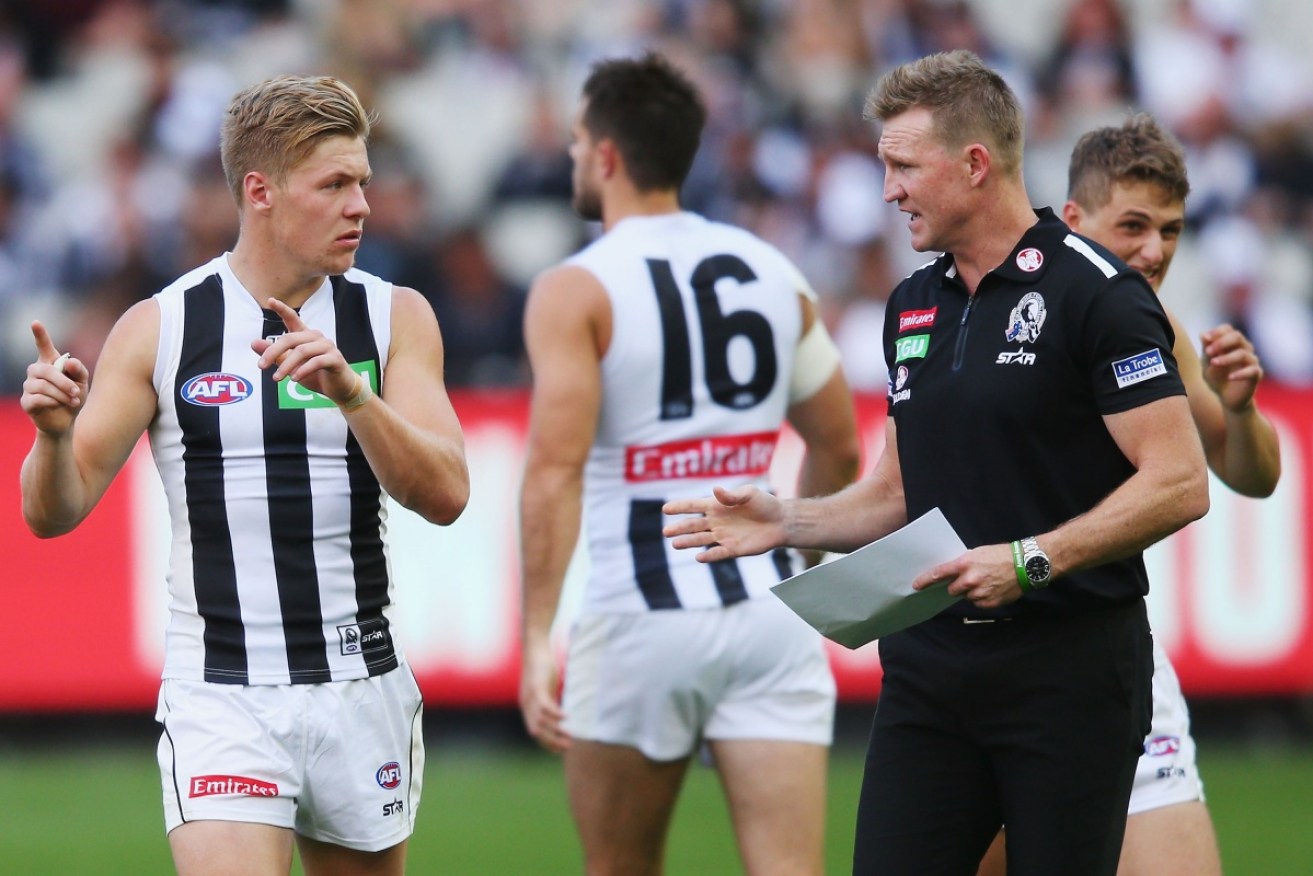 Jordan De Goey has made his coach Nathan Buckley look a fool, after the Magpier legend publicly defended him. 