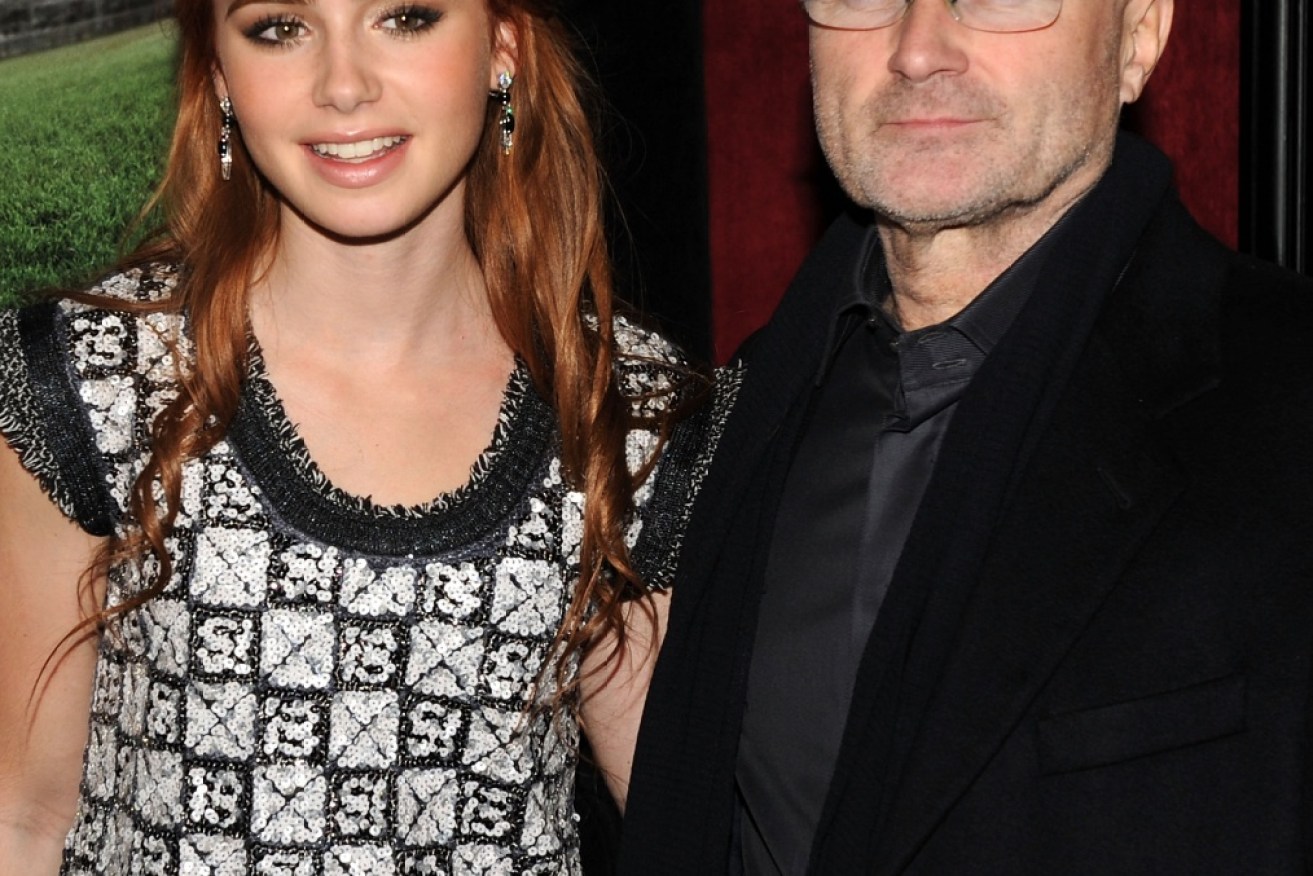 Lily Collins conceded she couldn't "rewrite the past" with her famous father.