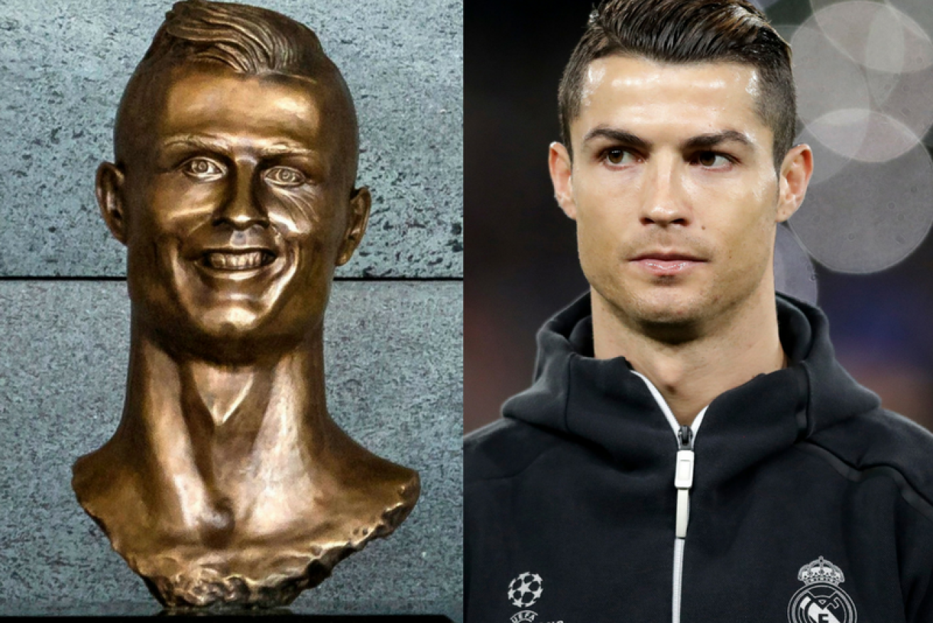 The statue, which bears a questionable likeness to Ronaldo at best, has been pilloried. 