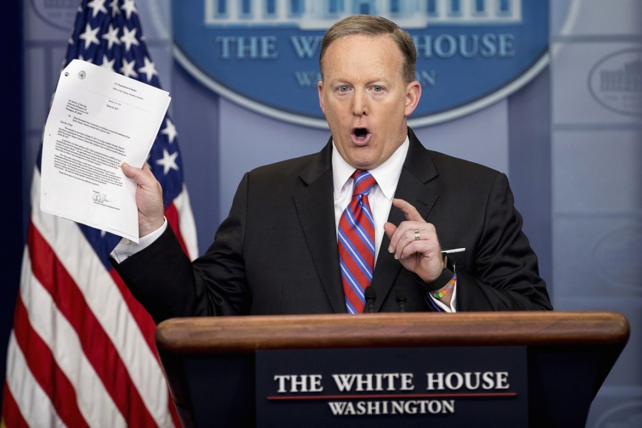 Sean Spicer has been criticised by some for the way he treated the reporter. 