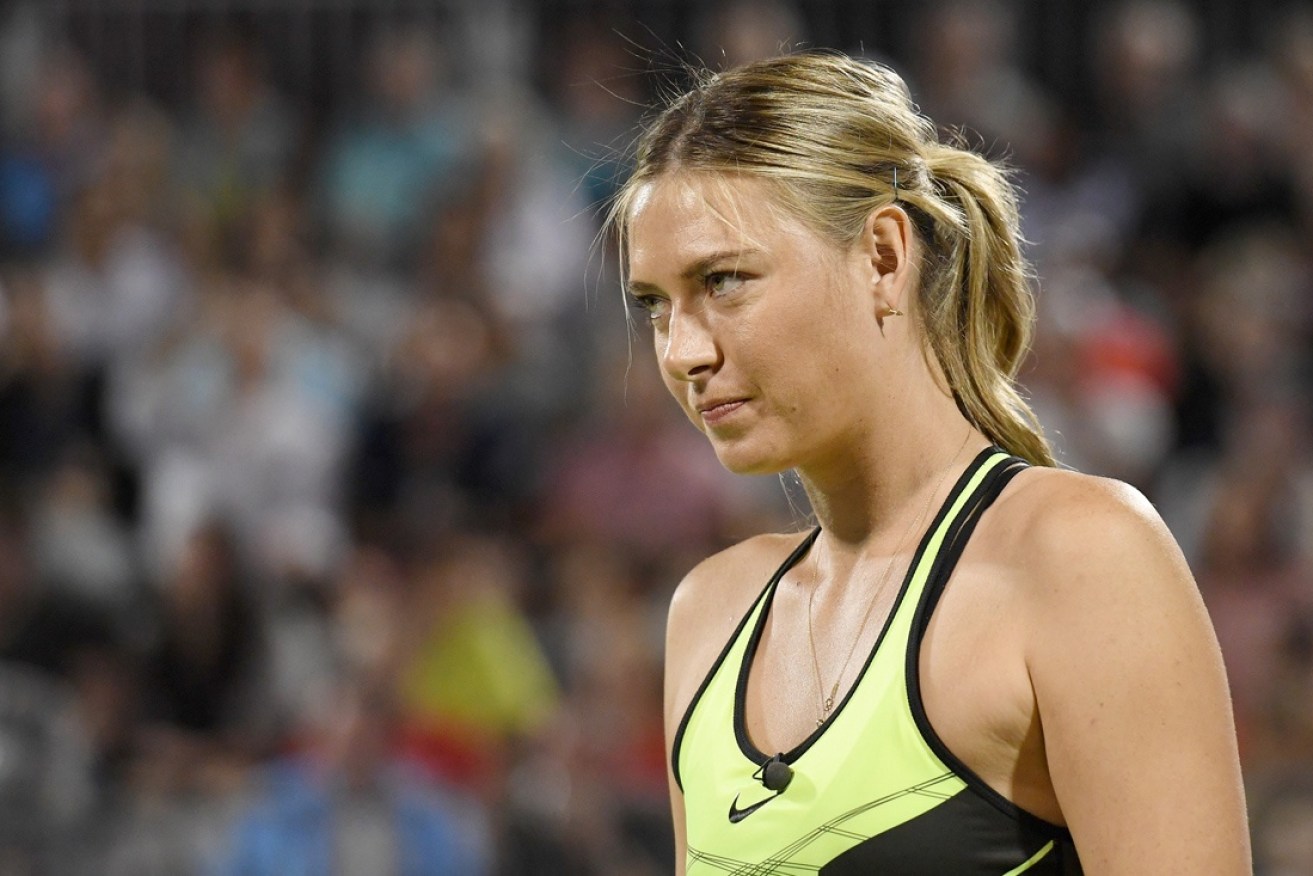 Maria Sharapova played in a charity event in Las Vegas in October.