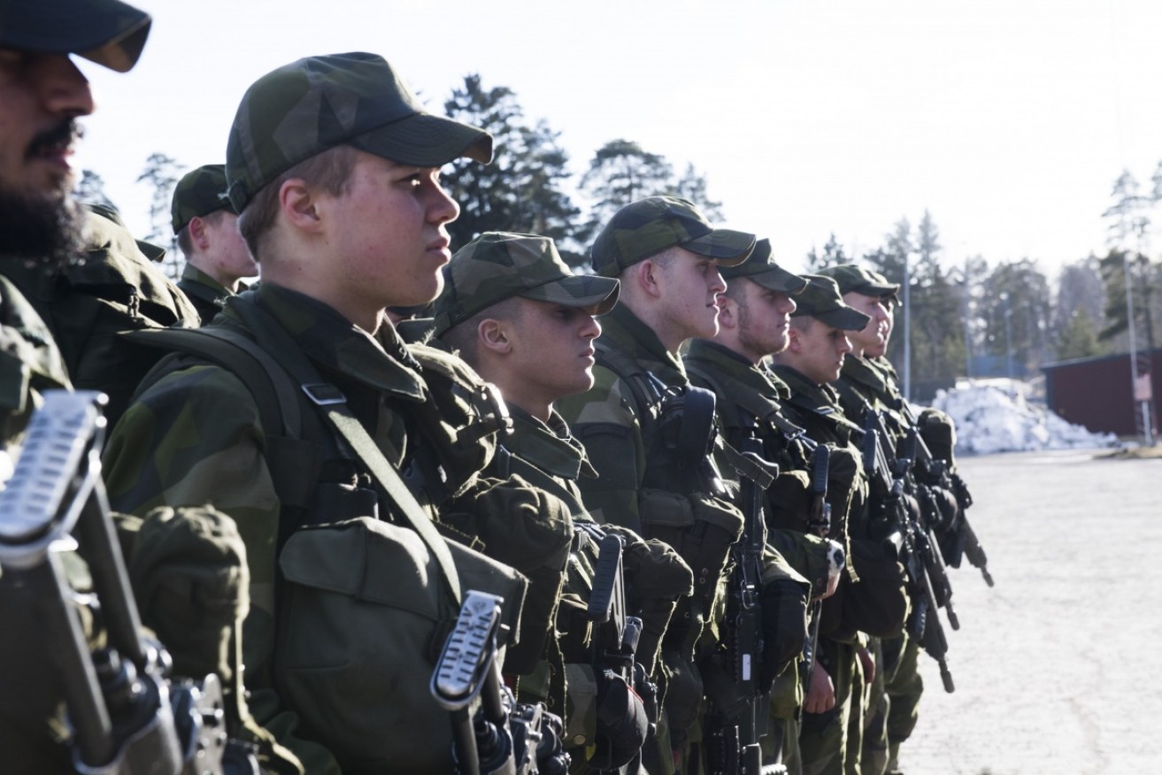 The Swedish government on Friday decided to reintroduce conscription. 