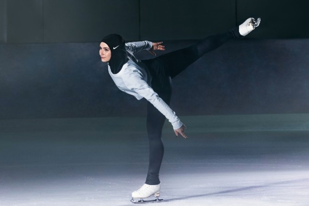 Zahra Lari models the hijab.