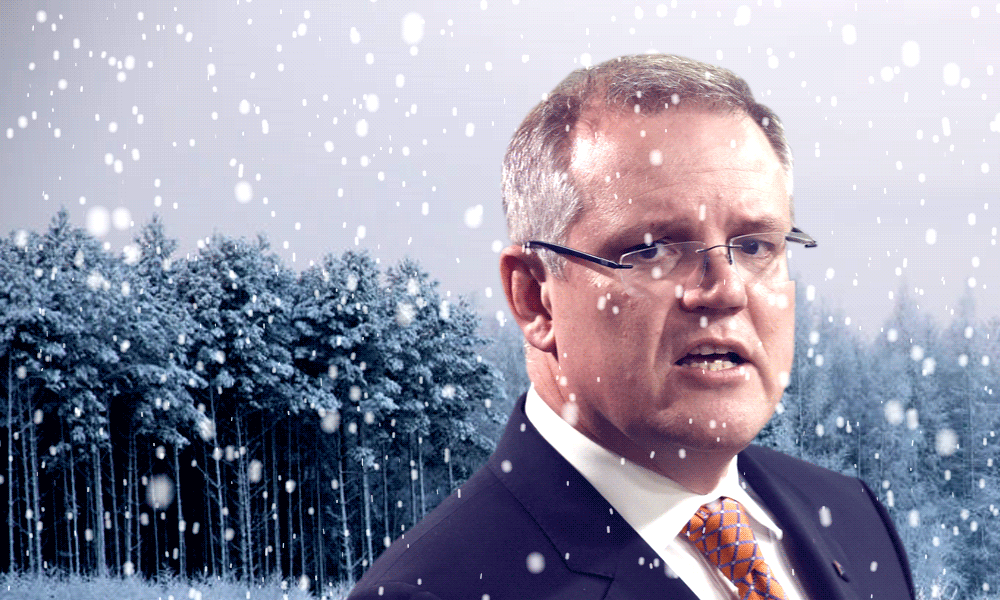 Scott Morrison has been left out in the cold after a rough week.