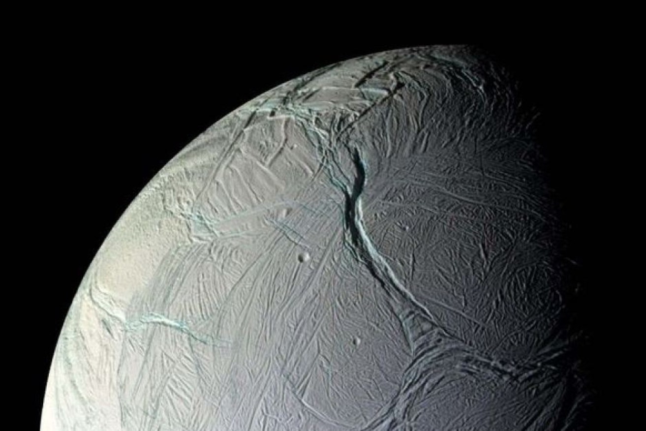 NASA's Cassini captured this image of Enceladus in 2008.