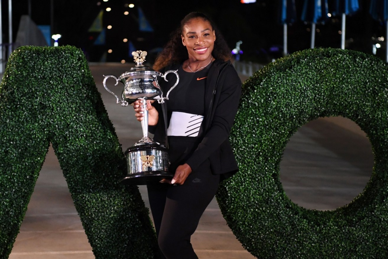 Serena Williams was an estimated eight weeks pregnant when she won the Australian Open.