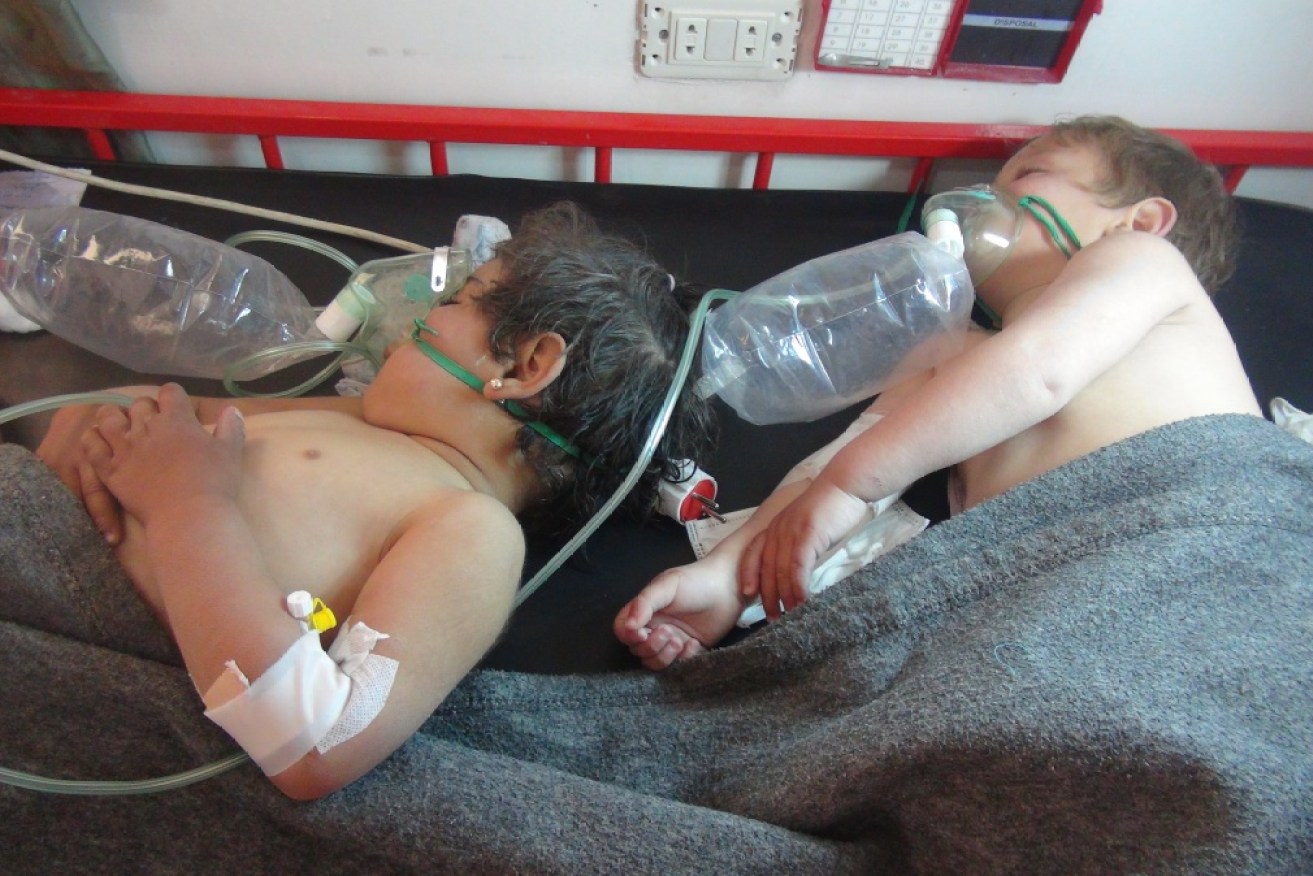 Dozens are dead after a chemical attack on a rebel-held province in Syria.