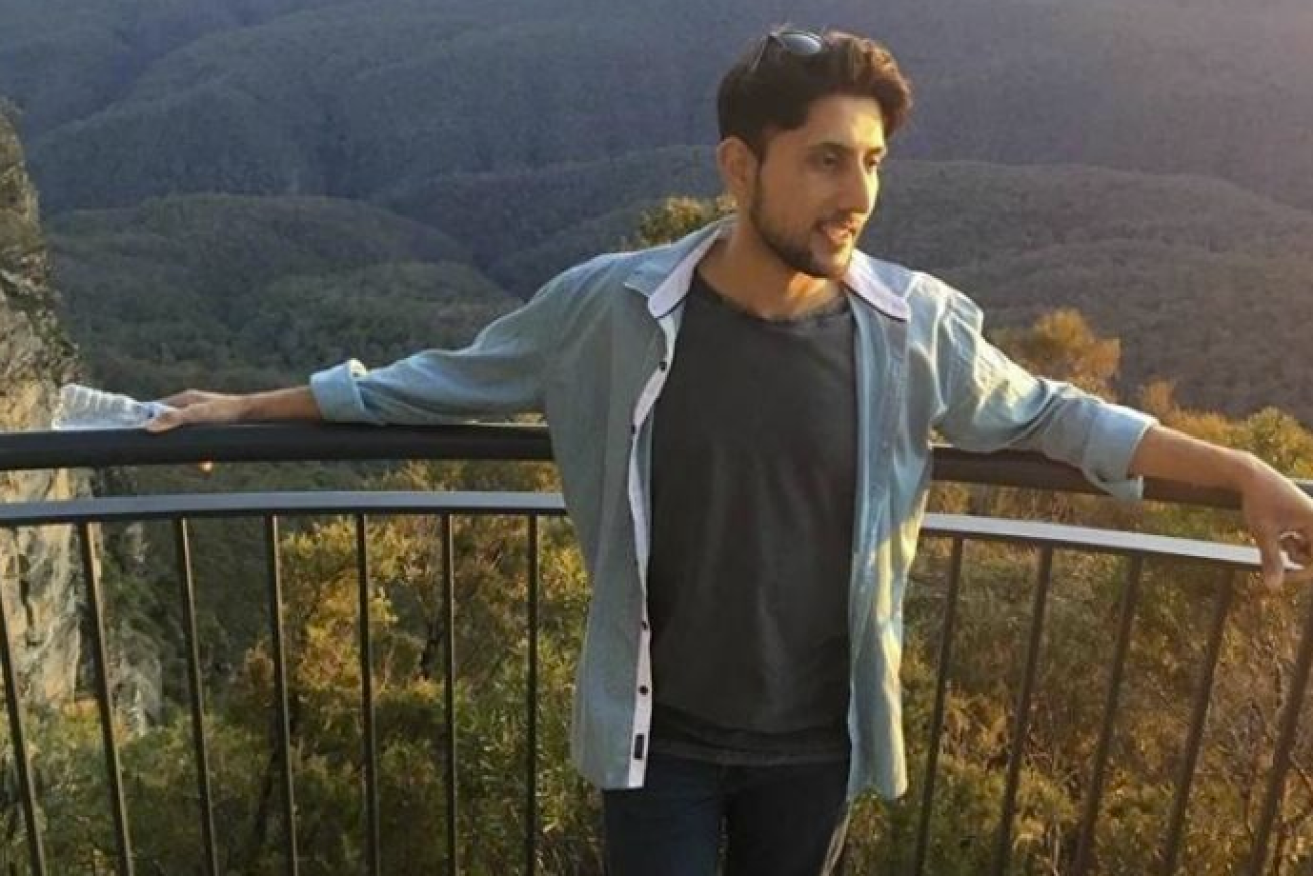 Zeeshan Akbar was stabbed while working at a Queanbeyan petrol station. PHOTO: ABC News: Supplied.