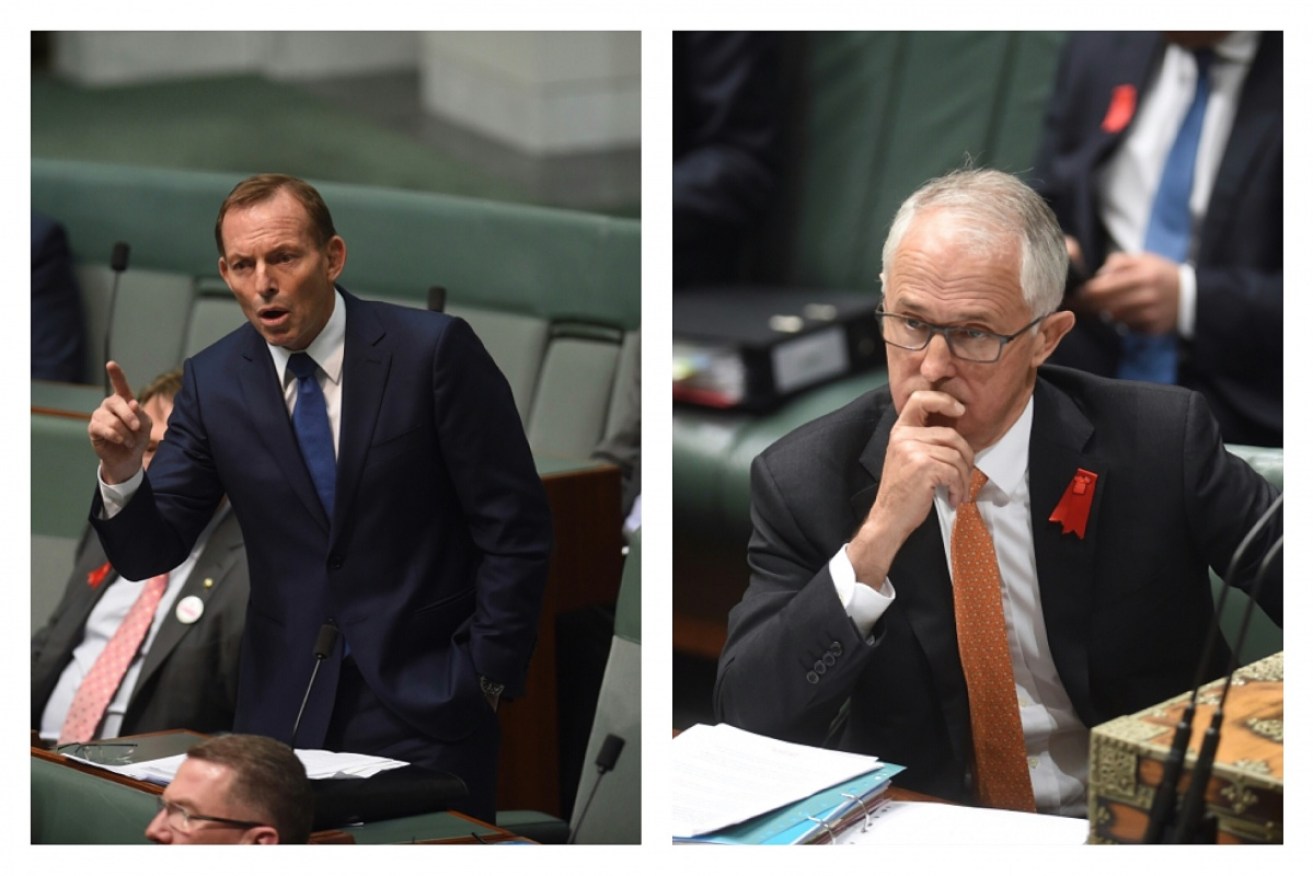Tony Abbott and Malcolm Turnbull have been trading blows.