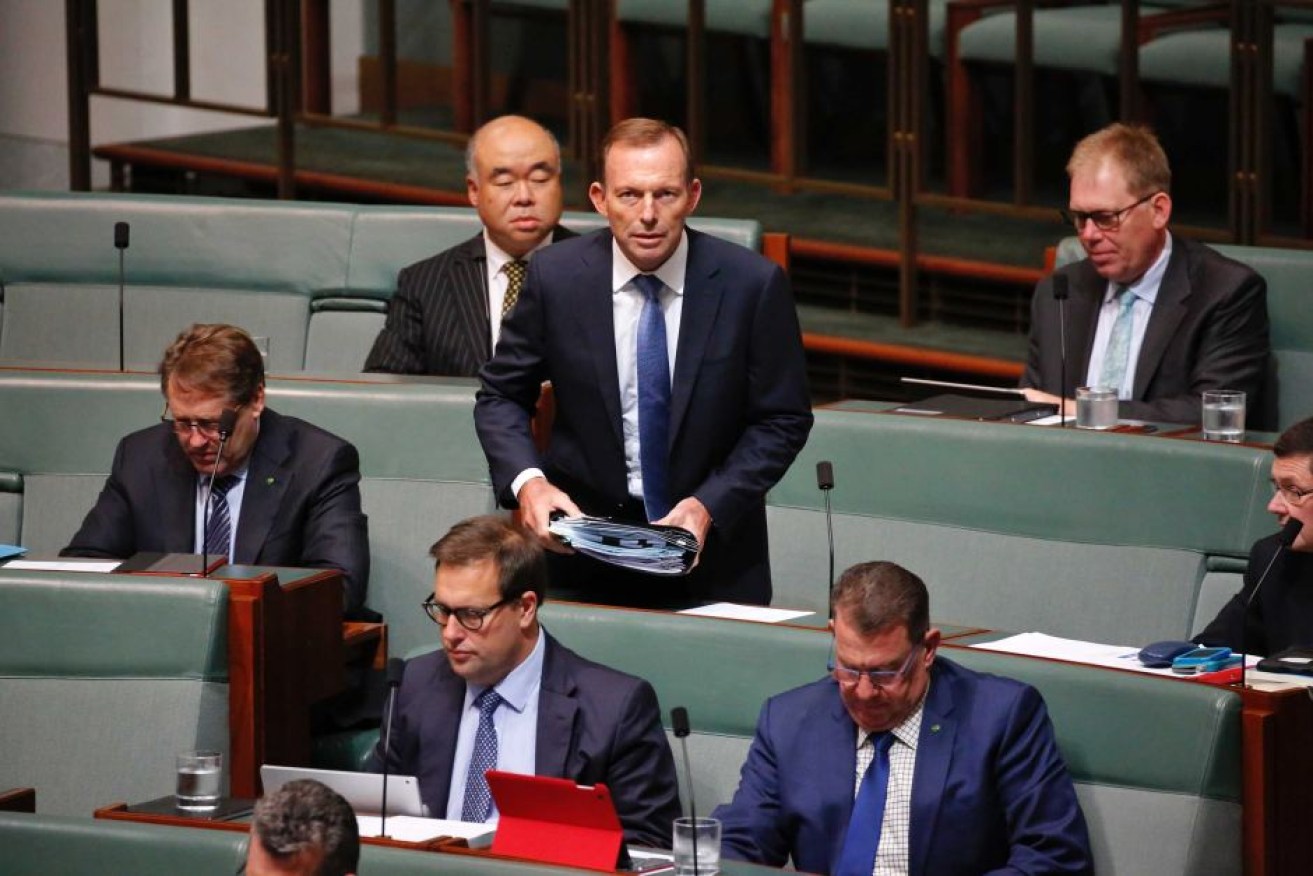 Tony Abbott says the polling data was "very closely held".