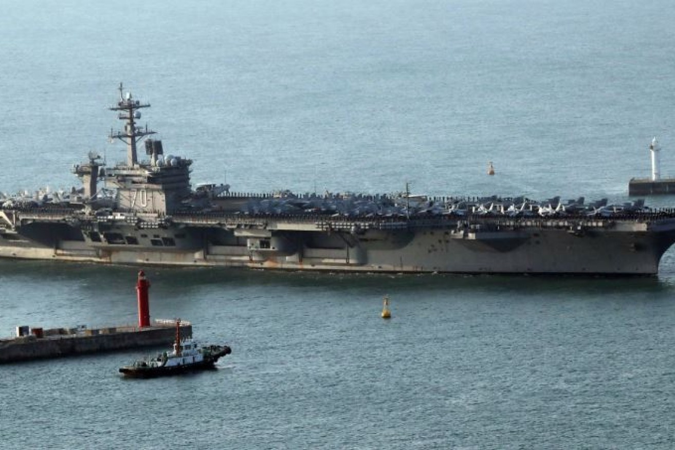 Nuclear-powered and armed USS Carl Vinson is steaming towards Korean waters.