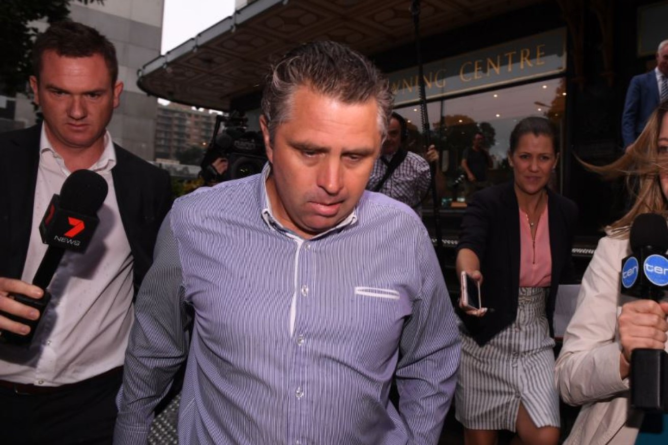 Parramatta Eels' ex-football manager, one of two former club officials implicated in the salary-cap scandal, leaves court in February.