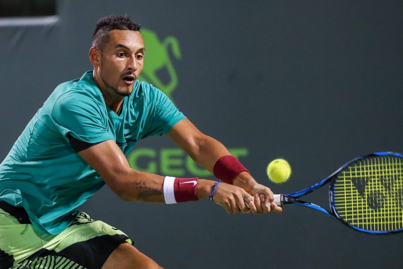 Kyrgios is the most in form player in the world, behind Roger Federer, Courier says. 