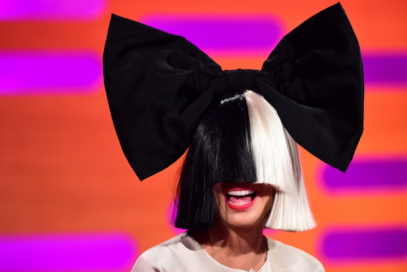 Recording artist Sia - one of the Aussies hopefully of a Billboard award. 