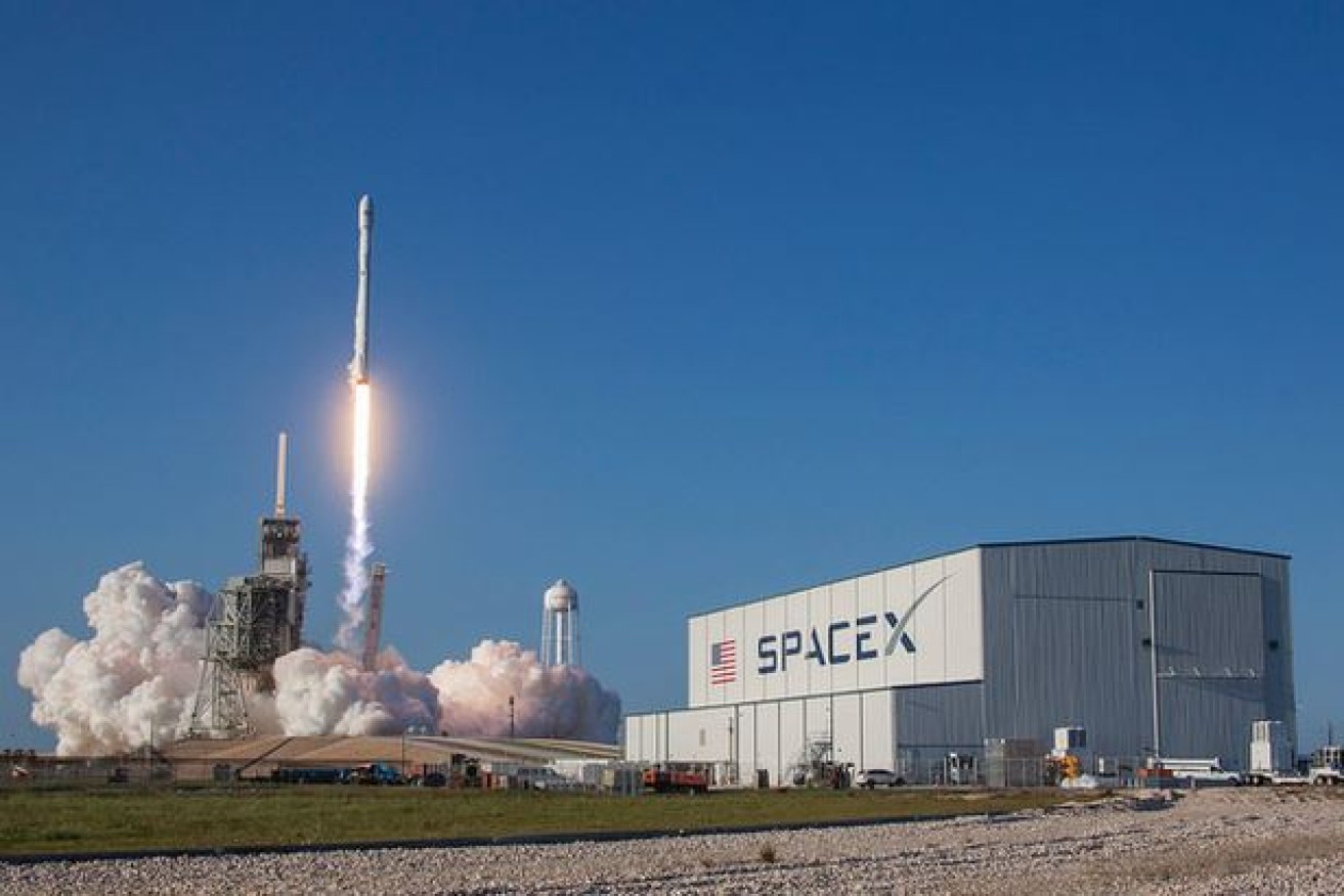 Space entrepreneur Elon Musk's Falcon 9 rocket soars toward the heavens last week from its Florida launch pad.