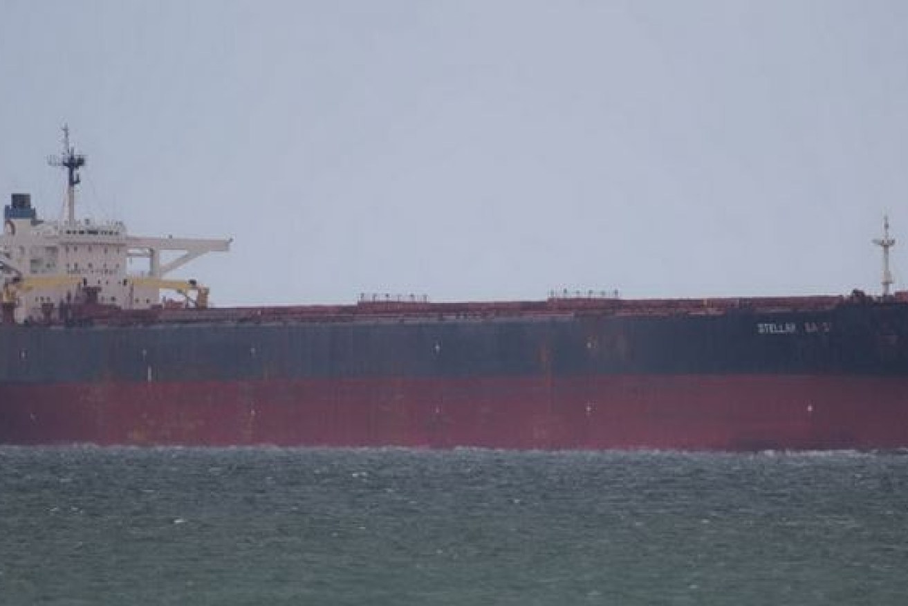 A recent picture of bulk-ore carrier Stellar Daisy, which vanished in the South Atlantic after transmitting an emergency plea for assistance.