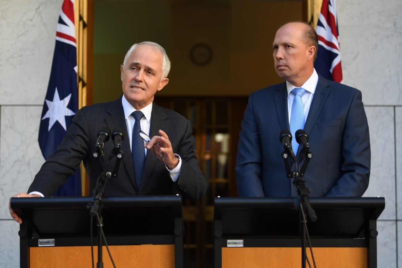 Prime Minister Malcolm Turnbull and Immigration Minister Peter Dutton unveiled the changes in July. Photo: AAP