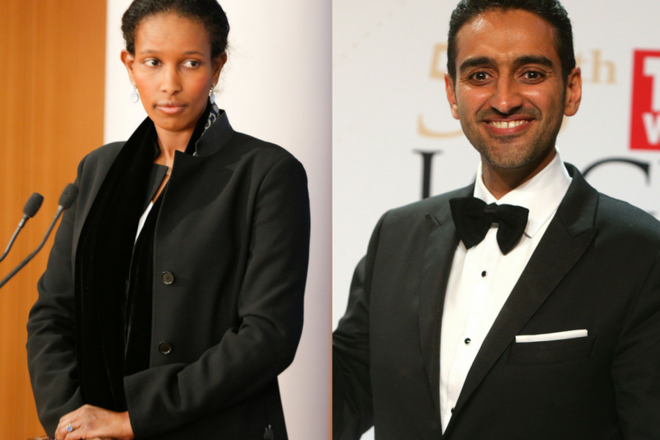 Ayaan Hirsi Ali says Waleed Aly is not the type of Muslim who should a celebrity in Australia. 