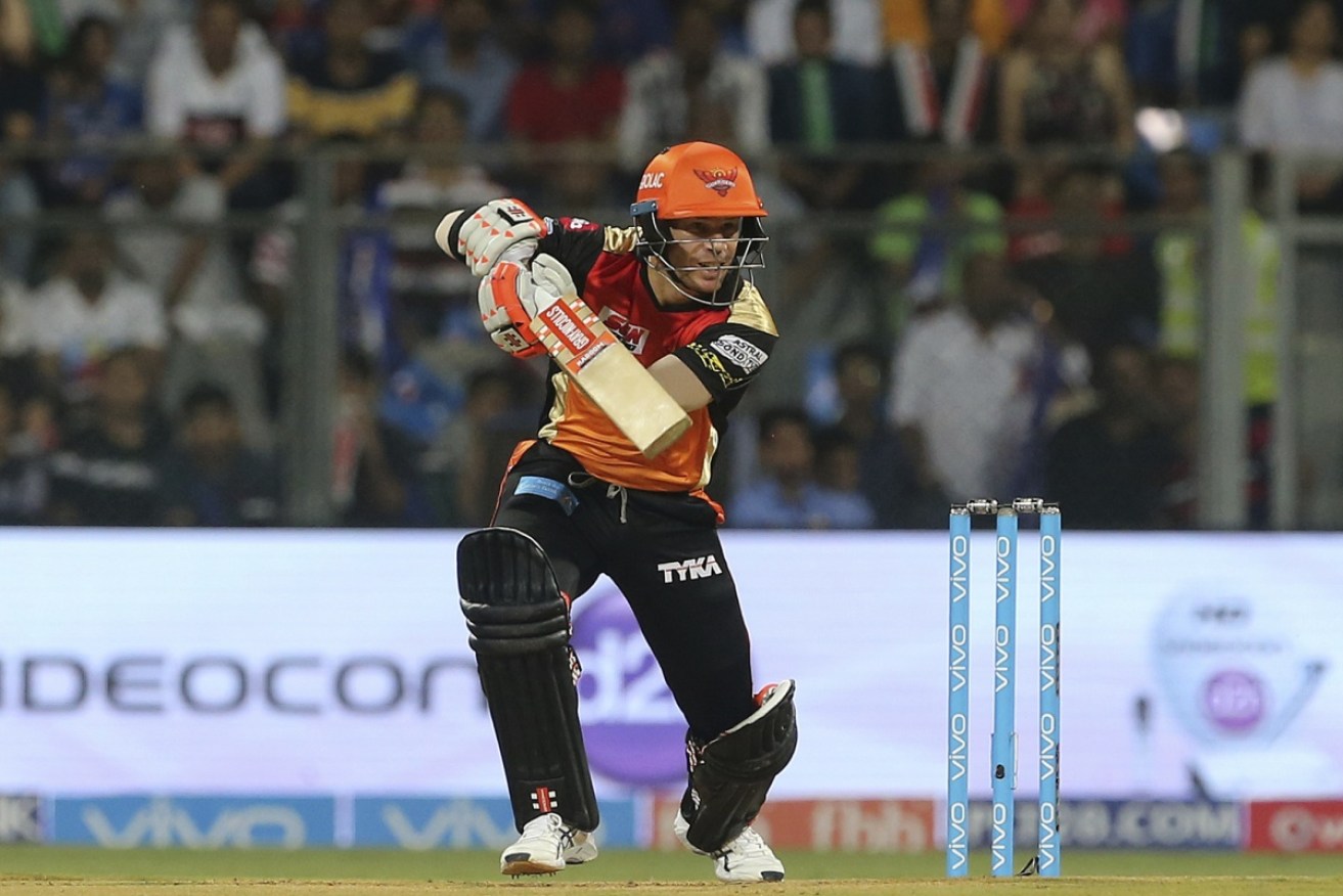 David Warner carried defending champions Sunrisers Hyderabad to victory.