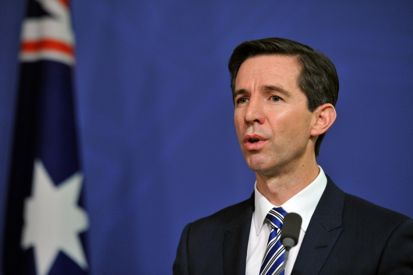 Education Minister Simon Birmingham revealed a new higher education package on Monday. Photo: AAP