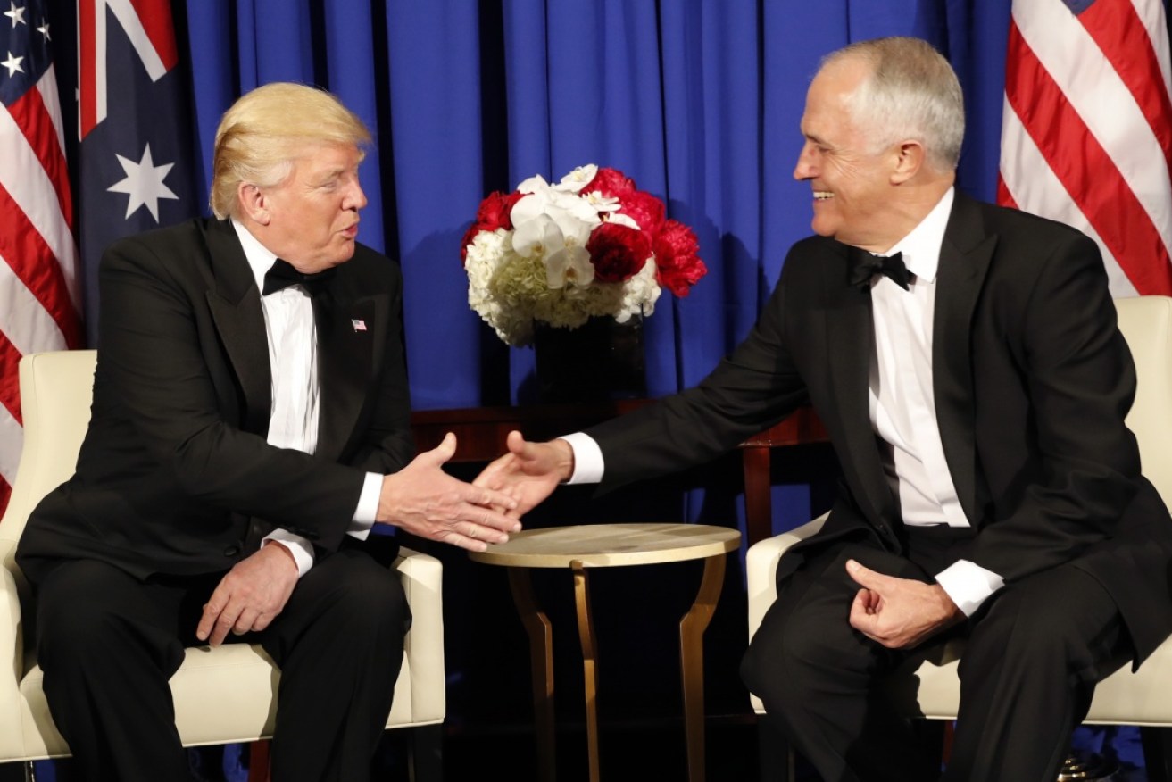 Donald Trump and Malcolm Turnbull held a brief meeting on Friday. 