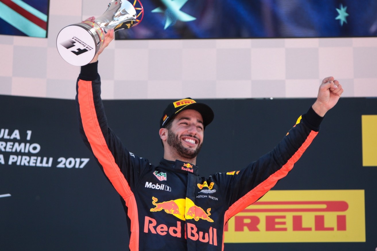 Daniel Ricciardo claimed his first podium of the season at the Spanish GP.