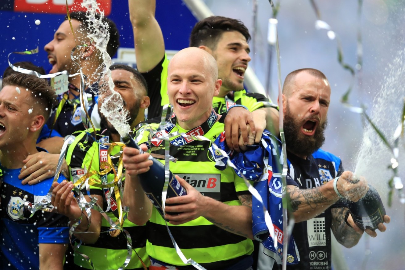 Socceroo Aaron Mooy's dream of playing in the Premier League came true at Wembley.