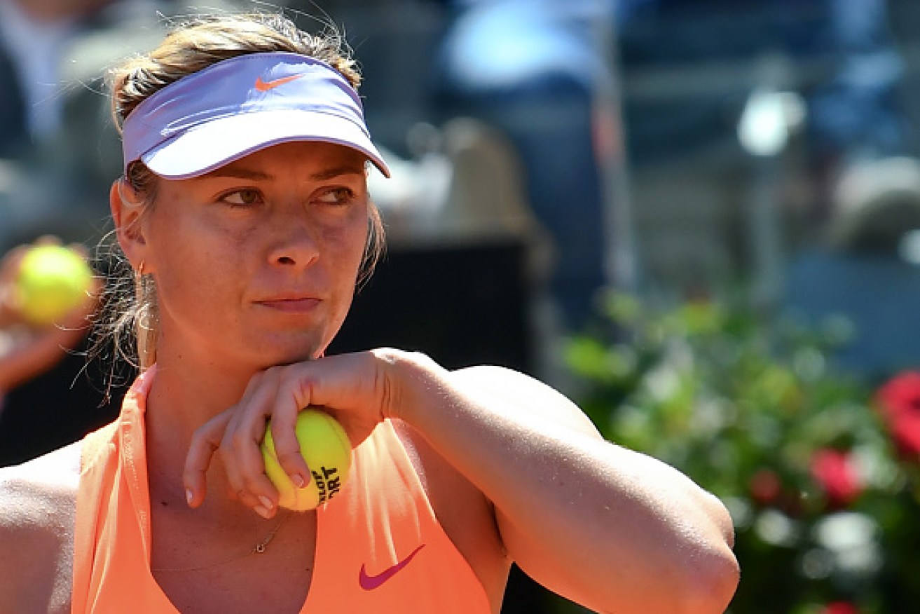 Not welcome: Russian star won't be playing at Roland Garros.