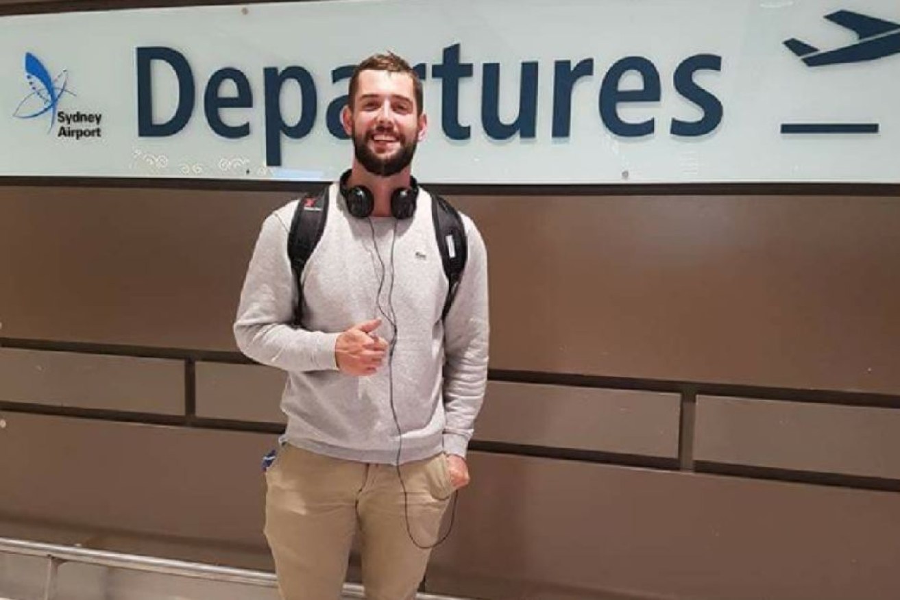 Baxter Reid has been freed after overstaying hisUS visa by 90 minutes.