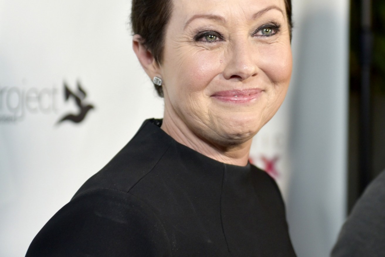 Actress Shannon Doherty beats cancer.