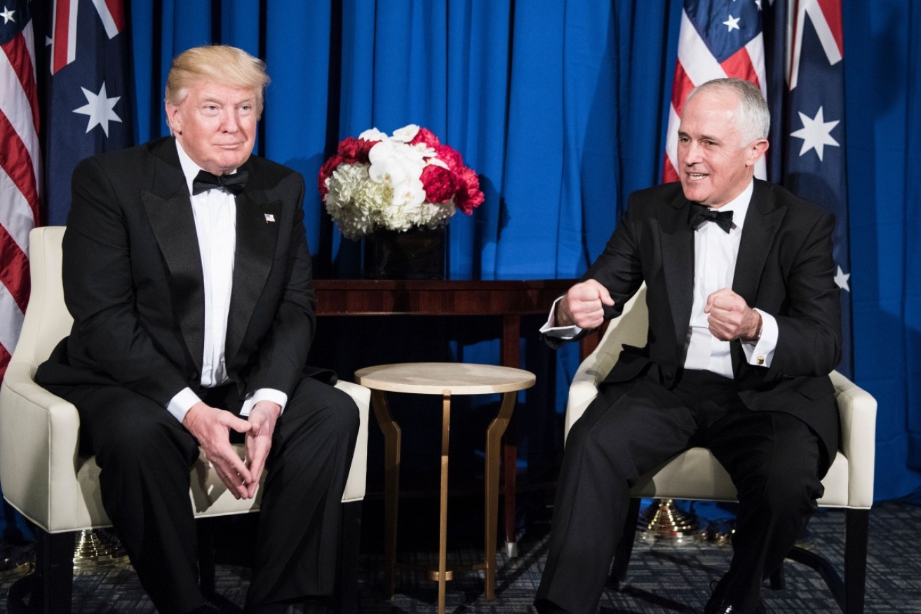Mr Turnbull described his first meeting with the US President as very positive. Photo: Getty.