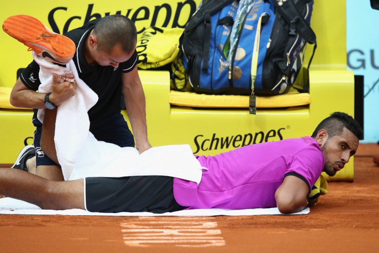 Nick Kyrgios has pulled out of his first round match at the Italian Open.