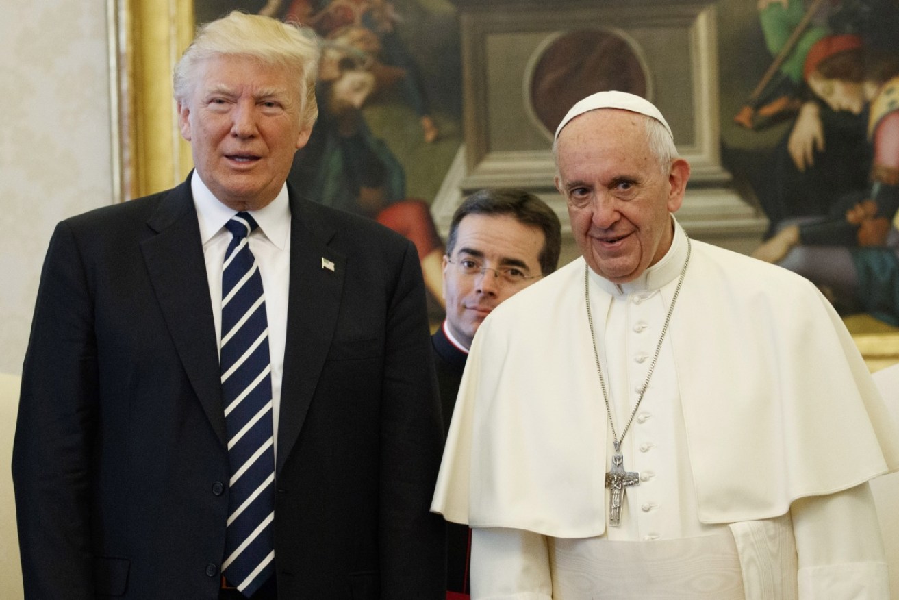 The Pope urged President Trump to be a peacemaker during their meeting.