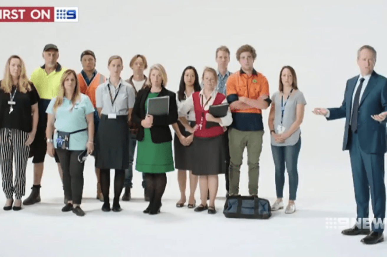 A preview of a new 'Australia first' Labor ad has sparked criticism over its lack of diversity. 