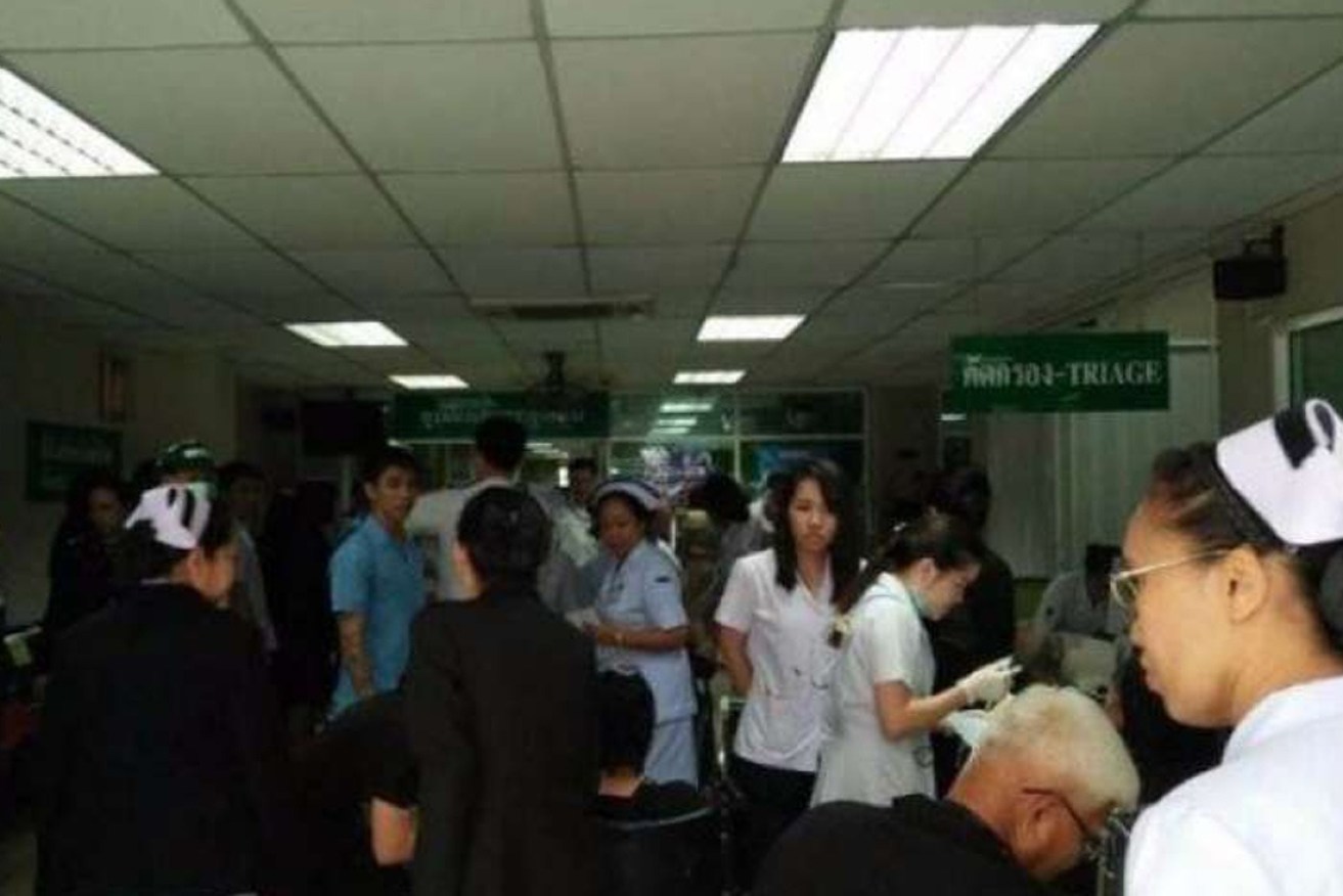 A photo from inside the Phramongkutklao Hospital.