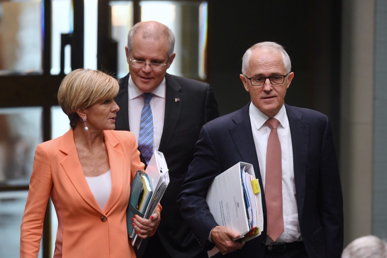 Deputy Liberal Leader Julie Bishop says she's happy in her role. Photo: AAP
