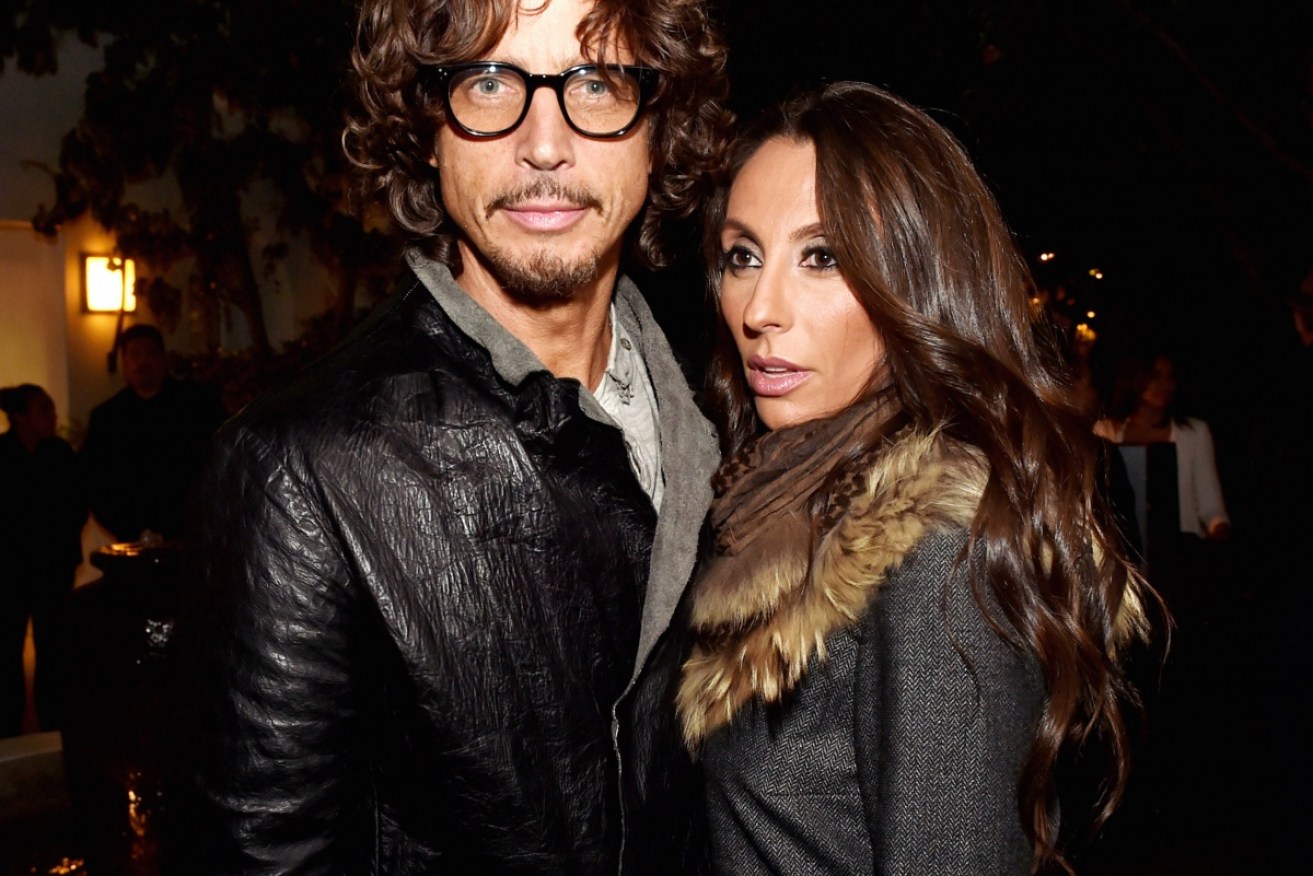 Chris Cornell with his wife of 13 years, Vicky Karayiannis.