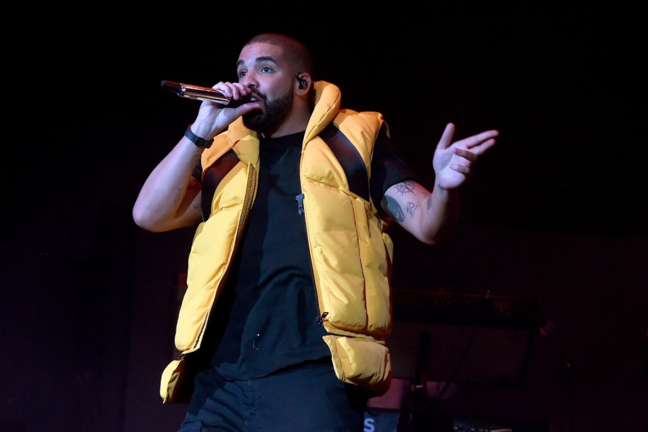 Rapper Drake is a big fan of the sleeveless puffer vest.