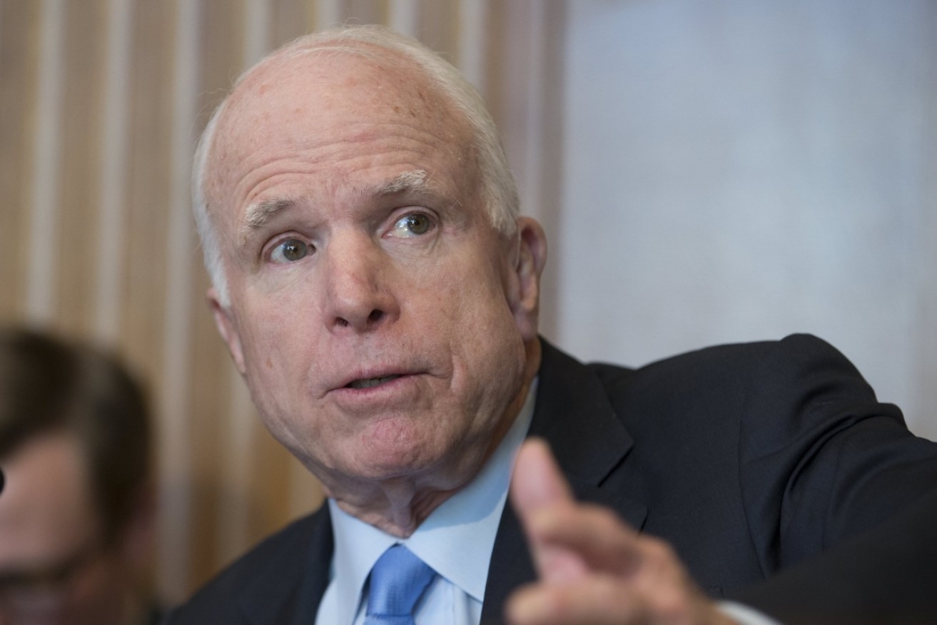US Senator John McCain has revealed he a brain tumor.