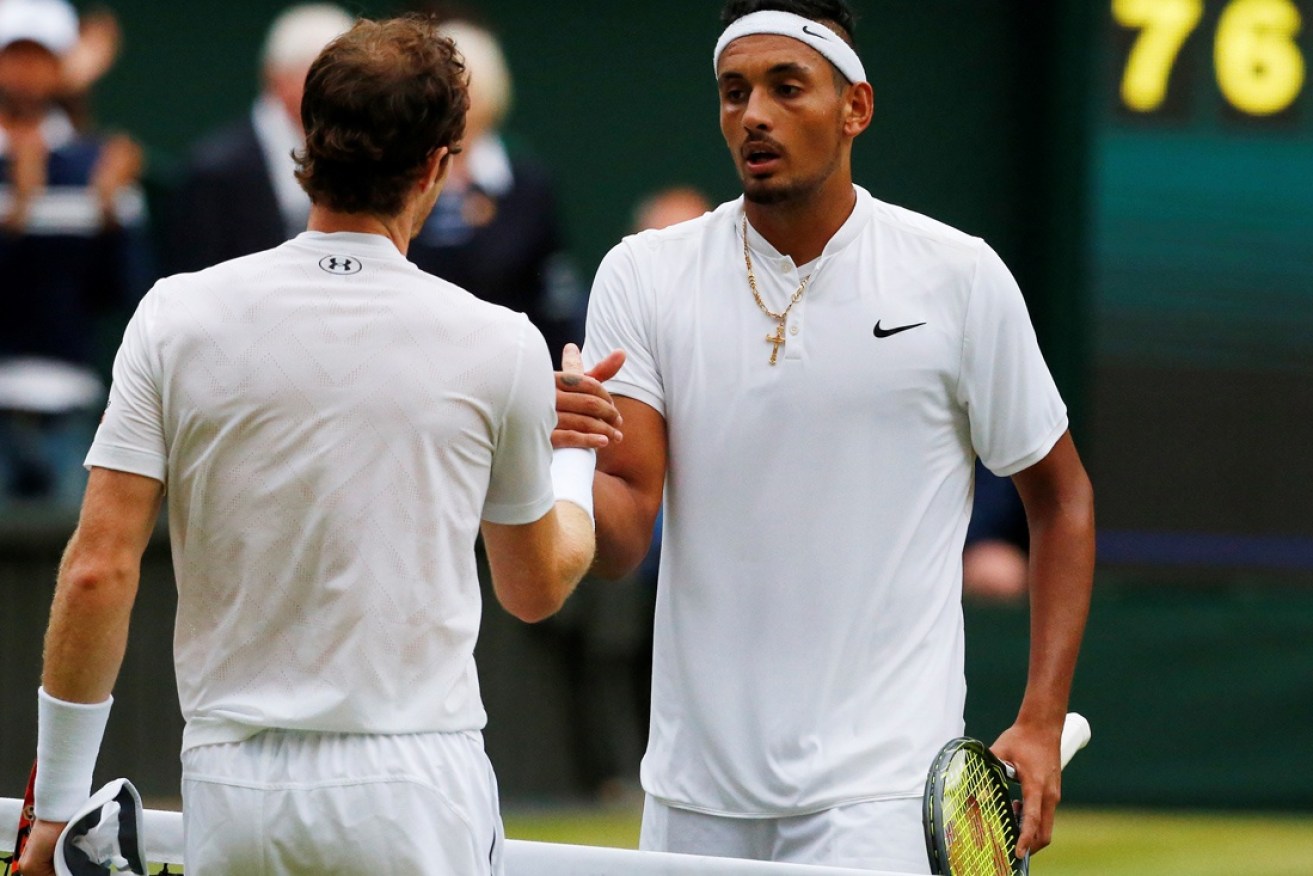 Andy Murray and Nick Kyrgios have struck up a close friendship off the court.