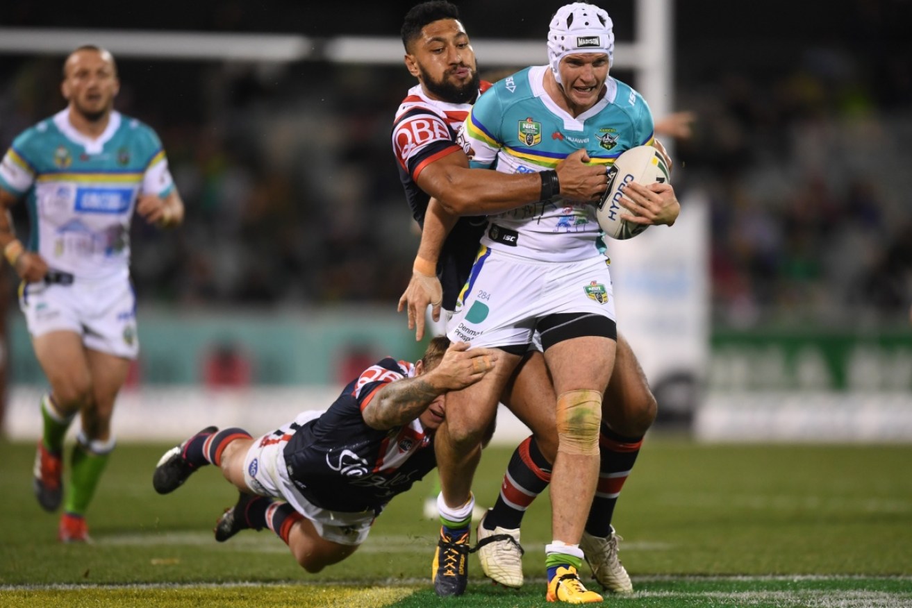 The depleted Sydney Roosters missed their five Origin stars in a thrilling loss to Canberra.