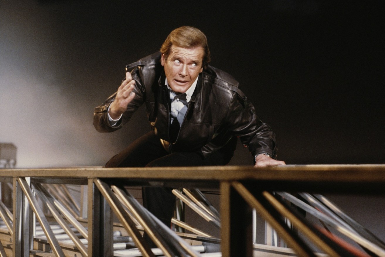 Sir Roger Moore played James Bond in seven feature films.