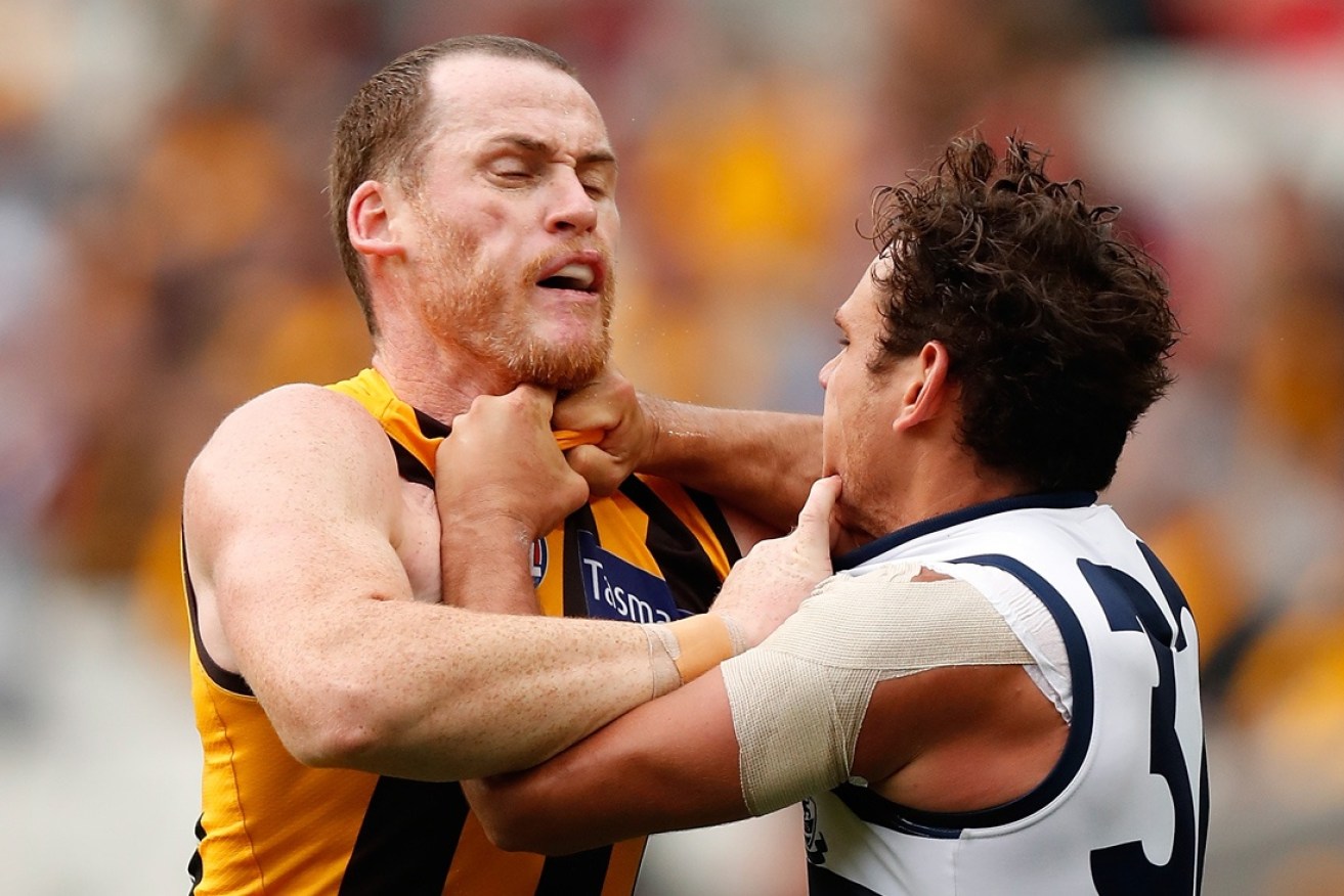Jumper punches are a hot topic in the footy world.
