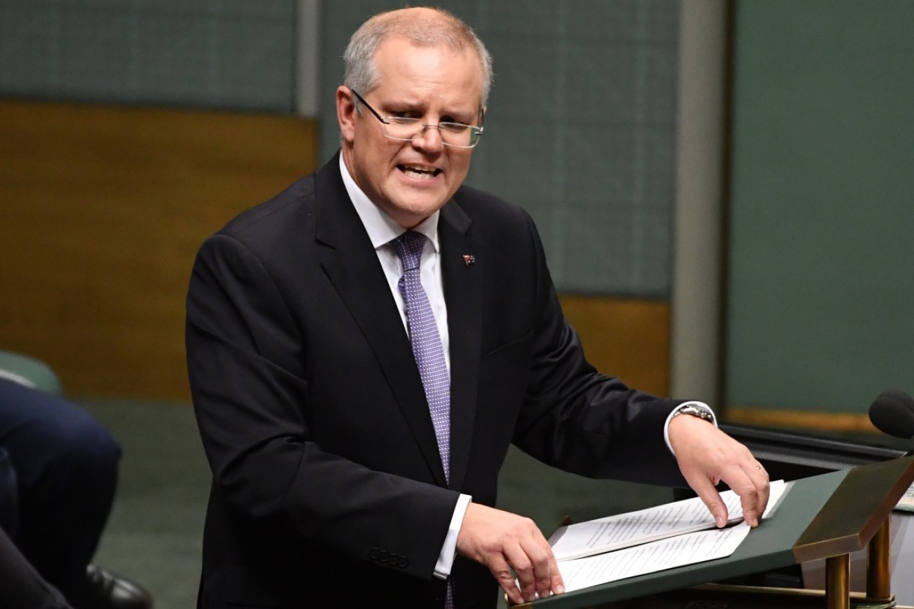 Scott Morrison delivers the 2017 budget in the House of Representatives.