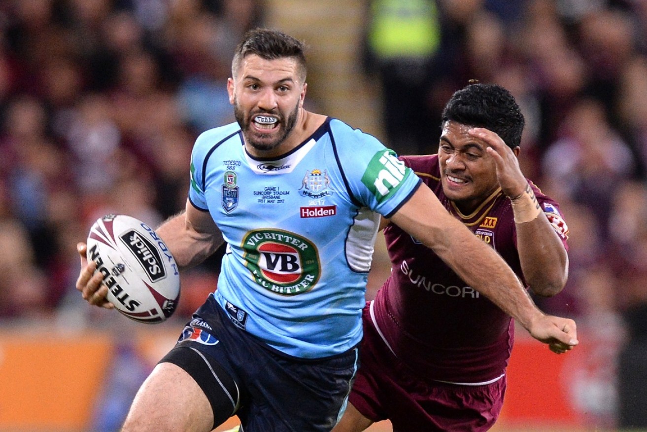 Blues star James Tedesco was brilliant in attack and defence.