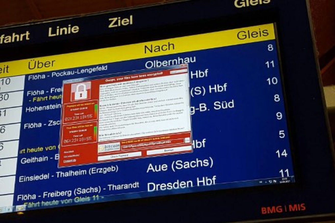 Germany's main train operator Deutsche Bahn was also affected by the ransomware. 